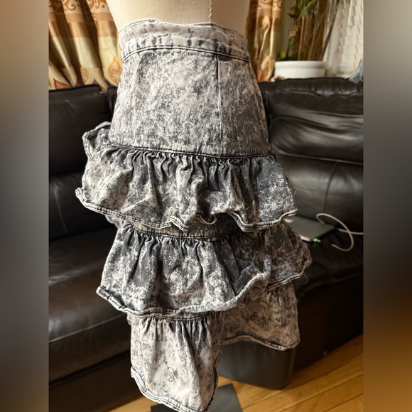 Made In the Shade XXS Vintage Denim 3 tier Skirt - Picture 2 of 4